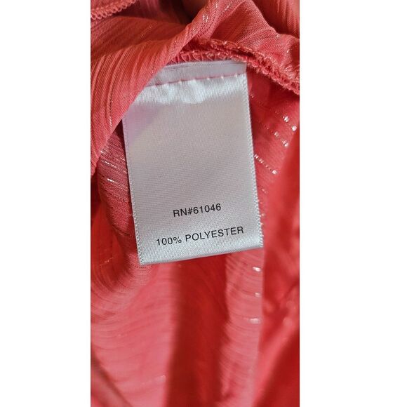 Vanity Pink V-Neck Butterfly Sleeve Blouse Women's Size XL - Picture 4 of 5